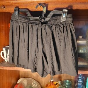 Wonder Nation XL (14-16) Blact Cut Women's Jogger/workout Shorts Athletic